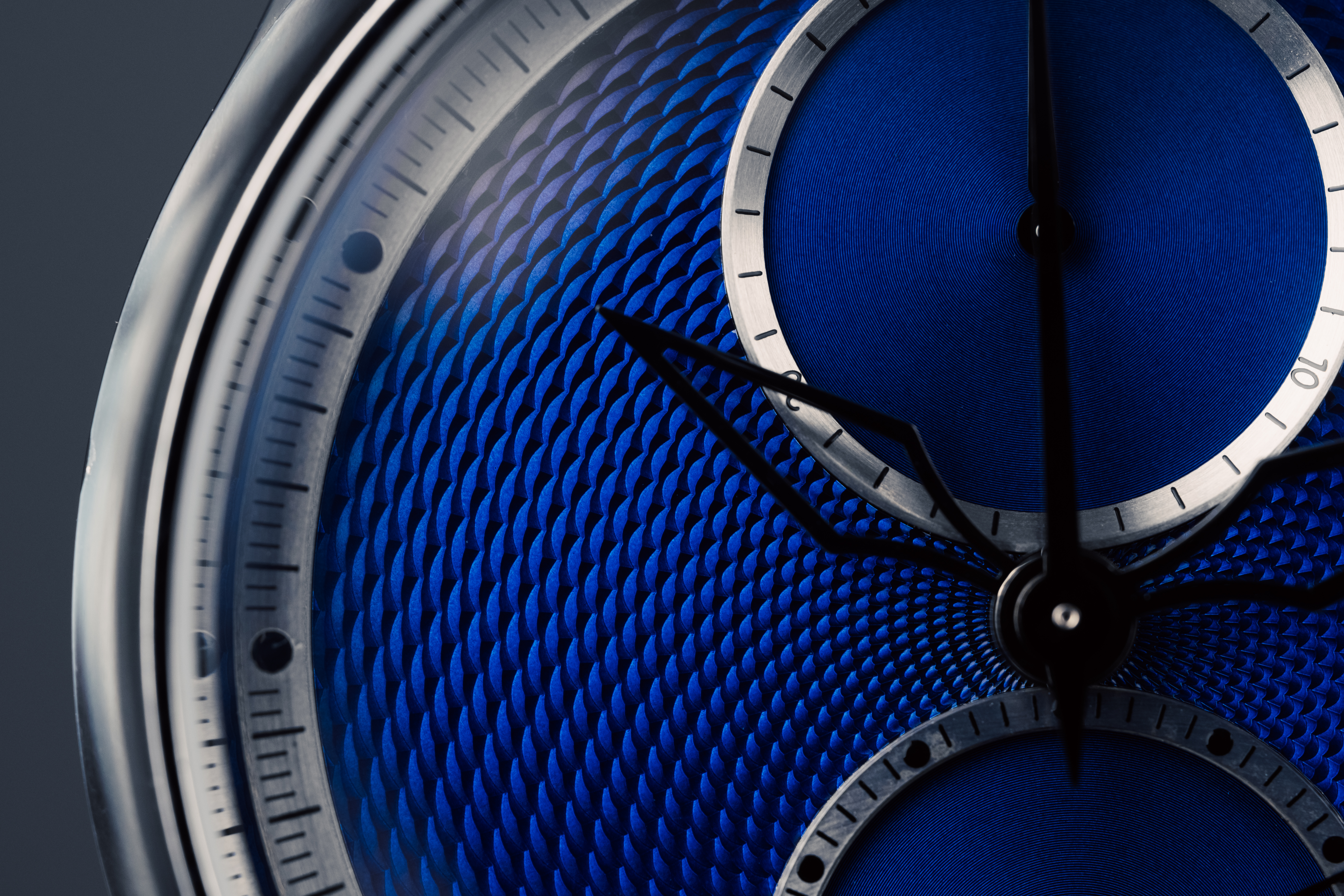 Montre Acier Noir Vue Face