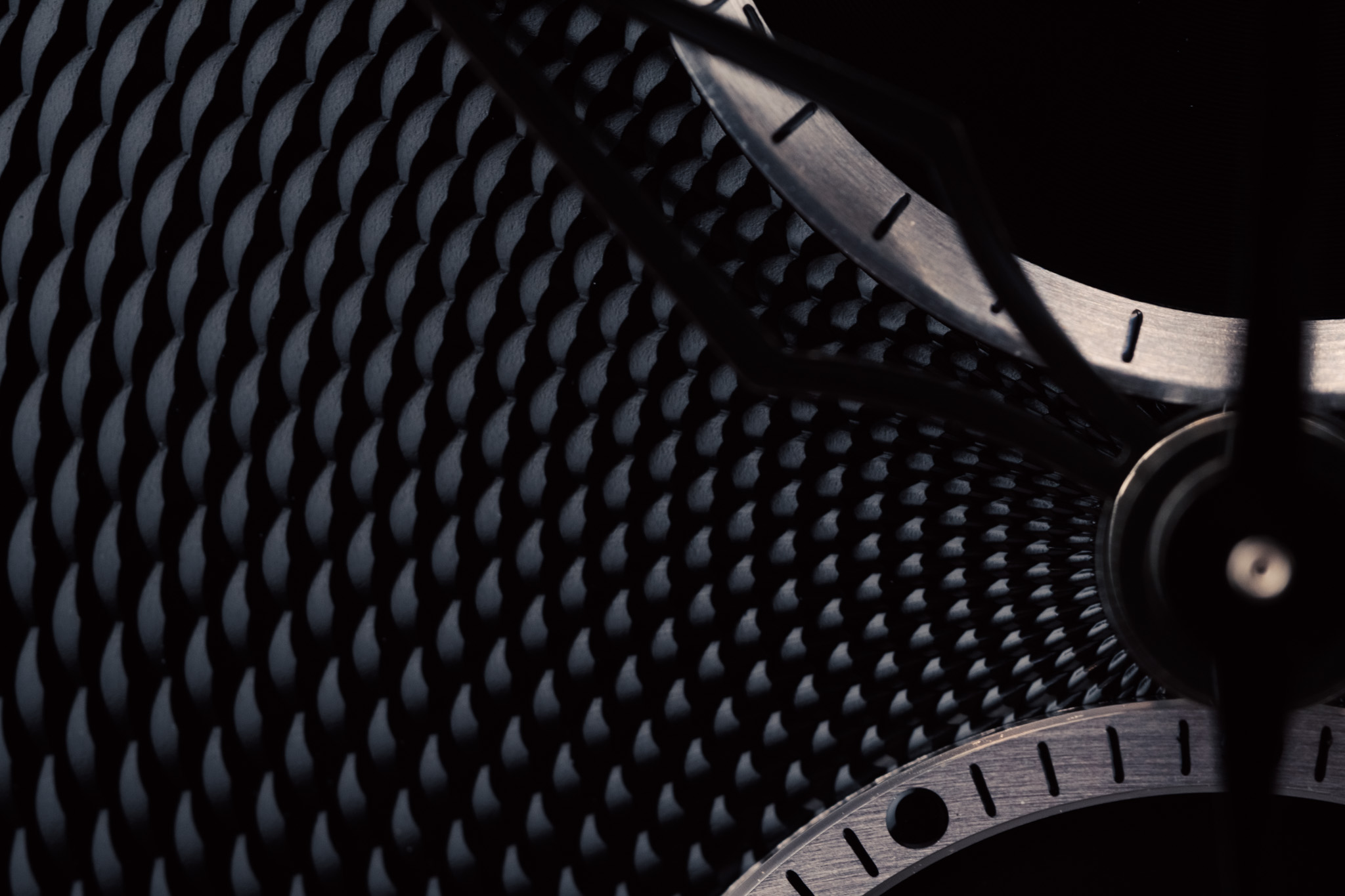 Montre Acier Noir Vue Face