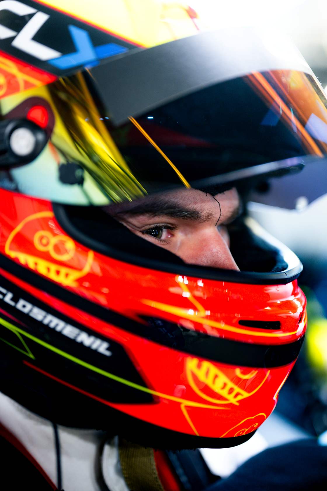 Adrien Closmenil's helmet